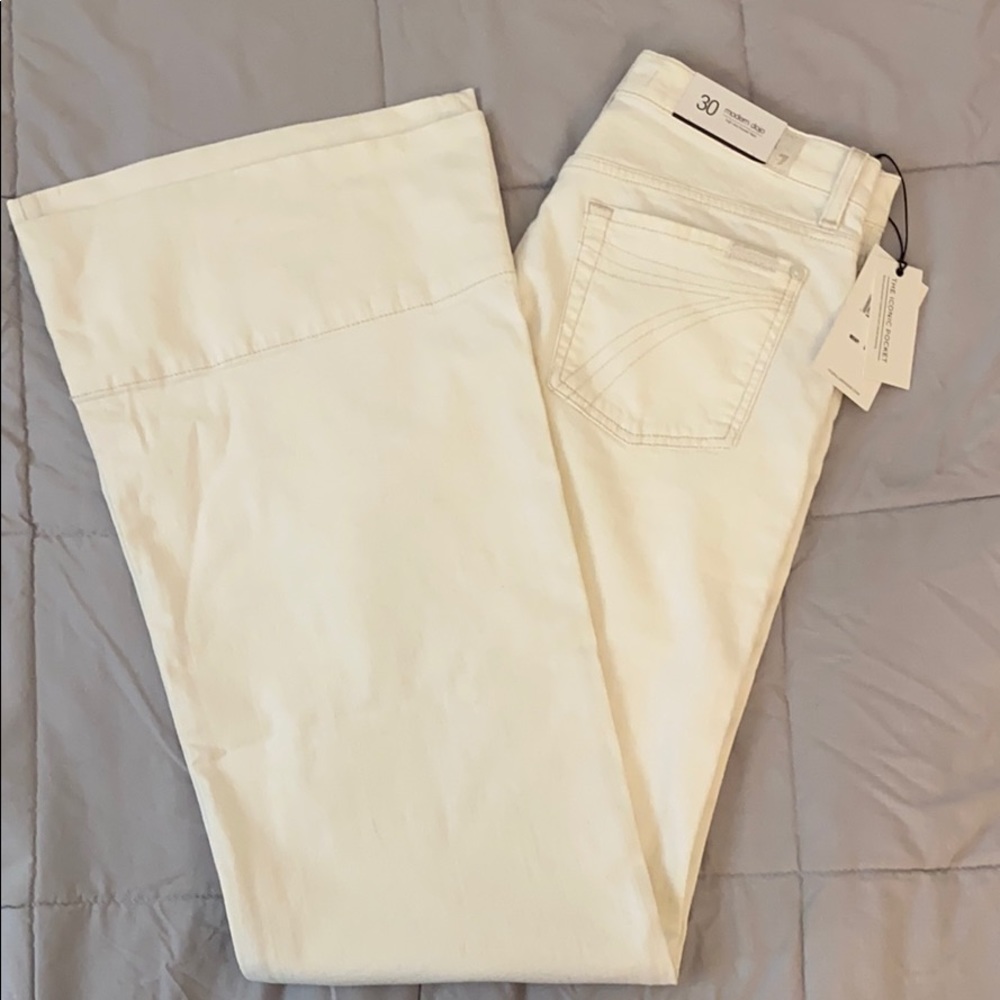 NWT 7 for all mankind white modern dojo size 30